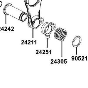 24251-LCD9-E00 GUIDE RIGHT FORK — diagram cutout