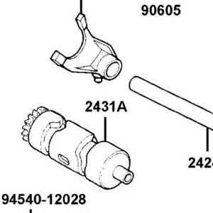 2431A-LCD9-E01 DRUM ASSY GEAR SHIFT — diagram cutout