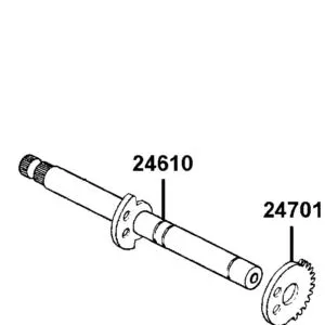 24610-LCD9-E00 SPINDLE COMP DRUM SHIFT — diagram cutout