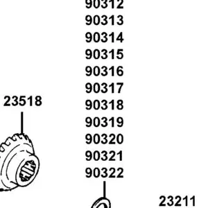 90318-LCD9-E00 SHIM FINAL BEVEL GEAR H (0.925~0.975) — diagram cutout