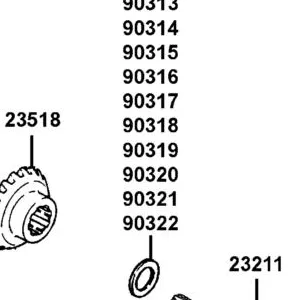 90319-LCD9-E00 SHIM FINAL BEVEL GEAR I (0.975~1.025) — diagram cutout