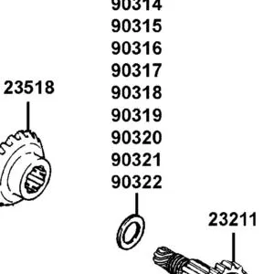 90320-LCD9-E00 SHIM FINAL BEVEL GEAR J (1.025~1.075) — diagram cutout