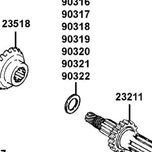 90322-LCD9-E00 SHIM FINAL BEVEL GEAR L (1.125~1.175) — diagram cutout