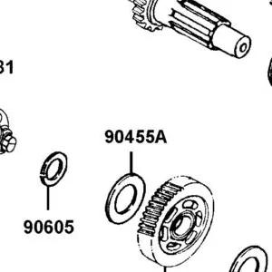 90455-PWA1-E00 WASHER SPLINE 25*31*1.6 — diagram cutout