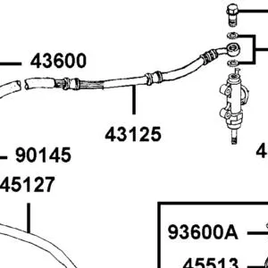 43125-LCD9-E00 HOSE COMP RR BRK (M/C) — diagram cutout