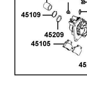 45105-PWA1-305 PAD SET — diagram cutout