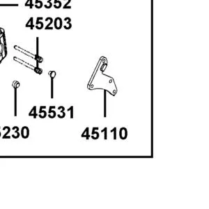 45110-LDE9-305 BRACKET CALIPER — diagram cutout