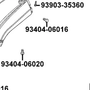 80103-LDE9-E03 SHIELD.LH UPPER — diagram cutout