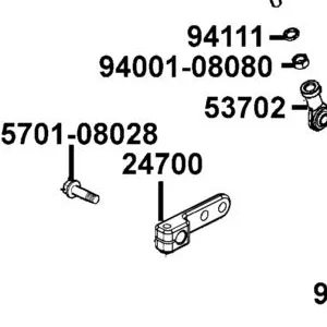 24700-LCD9-E00 GEAR CHANGE HNDL LINK — diagram cutout