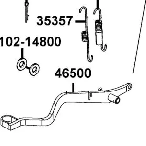 46500-LCD9-E00 PEDAL COMP RR BRAKE — diagram cutout