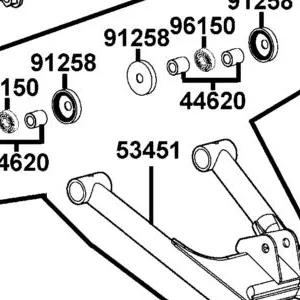 53451-LCD9-E00 ARM COMP R LOW SWING — diagram cutout