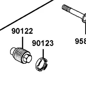 90123-LCD9-E00 FORK PIVOT NUT LOCK — diagram cutout