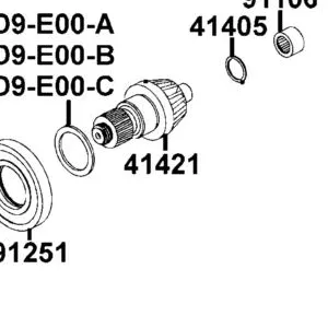 41421-LCD9-E00 GEAR PINION — diagram cutout
