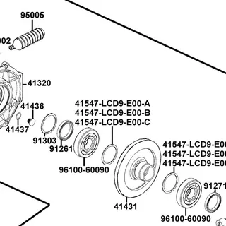 41547-LCD9-E00-B SHIM RING GEAR B (1.485~1.515) — diagram cutout