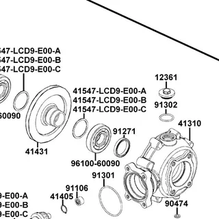 41547-LCD9-E00-C SHIM RING GEAR C (1.455~1.485) — diagram cutout