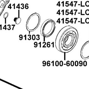 91261-LCD9-E00 OIL SEAL 44*60*7 — diagram cutout