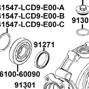 91271-LCD9-E00 OIL SEAL 42*62*7 — diagram cutout