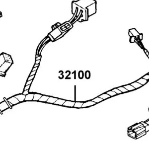 32100-LCD9-800 HARNESS WIRE — diagram cutout