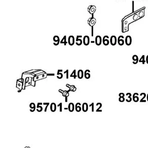 51406-LCA5-E00 RH STAY FR CARRIER — diagram cutout