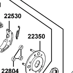 22350-PRB3-900 PLATE COMP DRIVE — diagram cutout