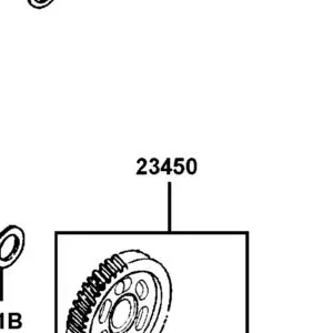 23450-PRB3-900 GEAR COMP BACKWARD (61T) — diagram cutout