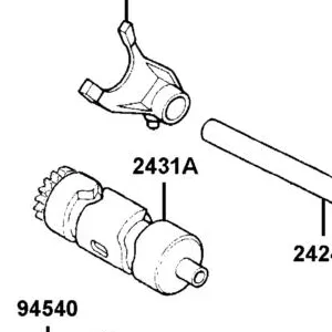 2431A-PRB3-900 DRUM ASSY GEAR SHIFT — diagram cutout
