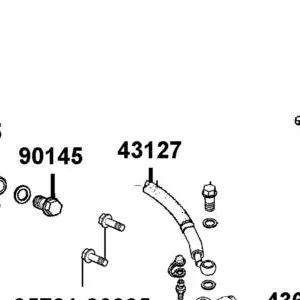 43127-AHH8-M00 HOSE ASSY RR(PGV-CP)BRK — diagram cutout