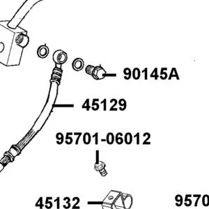 45129-PRB3-900 HOSE ASSY FR — diagram cutout