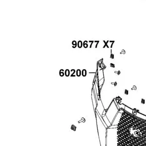 60200-AGA1-M00-N1R MUDGUARD FRONT (Black) — diagram cutout