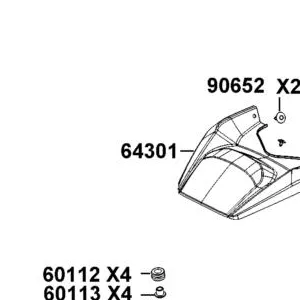 64301-AGA1-M00-U5R ACCESS PANEL RADIATOR — diagram cutout