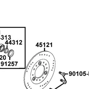 45121-AGA1-M00 DISK FR BRK R — diagram cutout