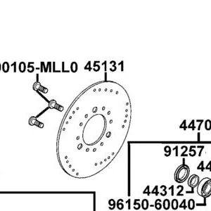 45131-AGA1-M00 DISK FR BRK L — diagram cutout