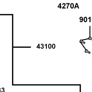 43100-PRB3-910 CALIPER ASSY REAR — diagram cutout