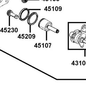 45107-LDE9-305 PISTON SET C /P (??33.96MM) — diagram cutout