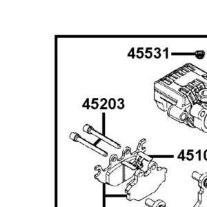 45203-PRB3-900 PIN HANGER — diagram cutout