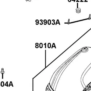 8010A-LDE9-M00-E4R FENDER ASSY REAR — diagram cutout