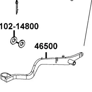 46500-PRB3-900 PEDAL COMP RR BRAKE — diagram cutout