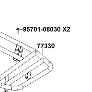 77330-AGA1-M00 REAR CARRIER LUGGAGE — diagram cutout