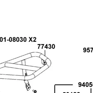 77430-AGA1-M00 FRONT CARRIER LUGGAGE — diagram cutout