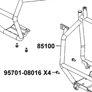 85100-AGA1-M00 PIPE COMP FRONT BUMPER — diagram cutout