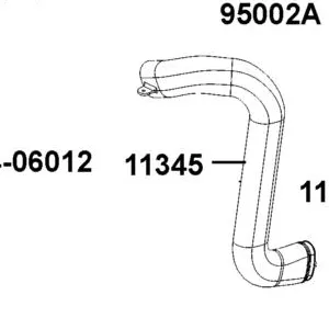11345-ZXA3-M00 DUCT A L COVER — diagram cutout