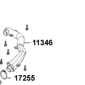 11346-AGA1-M00 DUCT C L COVER — diagram cutout