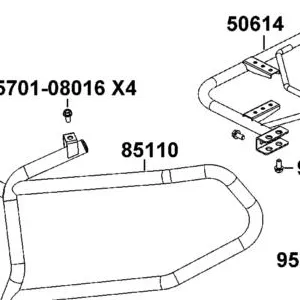 85110-AGA1-M00-U2S PIPE COMP ACCERY FRONT BUMPER — diagram cutout