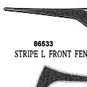 86533-AHH8-M30-T02 STRIPE L FRONT FENDER — diagram cutout