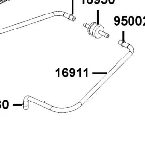 16911-AGA1-M00 HOSE ASSY BREATHER — diagram cutout