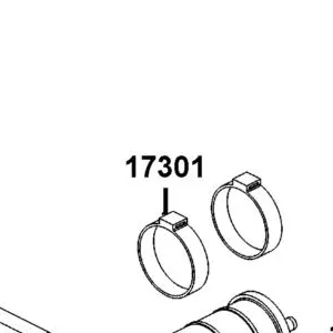 17301-LGS6-M31 RUBBER CANISTER MOUNT — diagram cutout