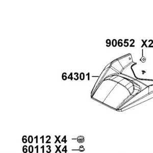 64301-AGA1-M00-U4R ACCESS PANEL RADIATOR — diagram cutout