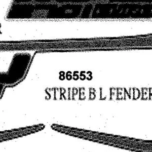 86553-AHH8-M31-T02 STRIPE B L FENDER FR — diagram cutout