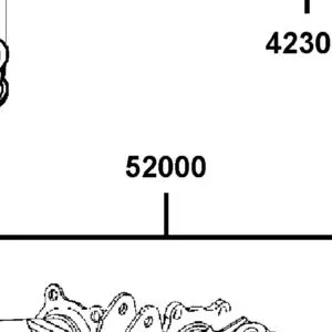 52000-PRB3-910 FORK ASSY REAR — diagram cutout
