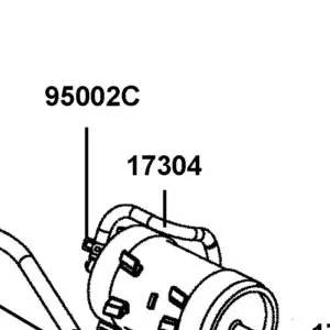 17304-AHH8-M00 HOSE ASSY CANISTER-VAPOR CONTROL VALVE — diagram cutout
